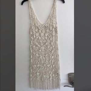 Free People see thru laced dress Size M